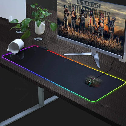 Luminous RGB Mouse Pad - Symphony LED Gaming Rubber Desk Mat