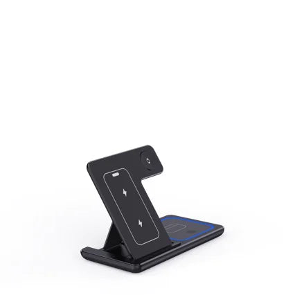 3 In 1 LED Fast Wireless Charger Stand  Charging Station