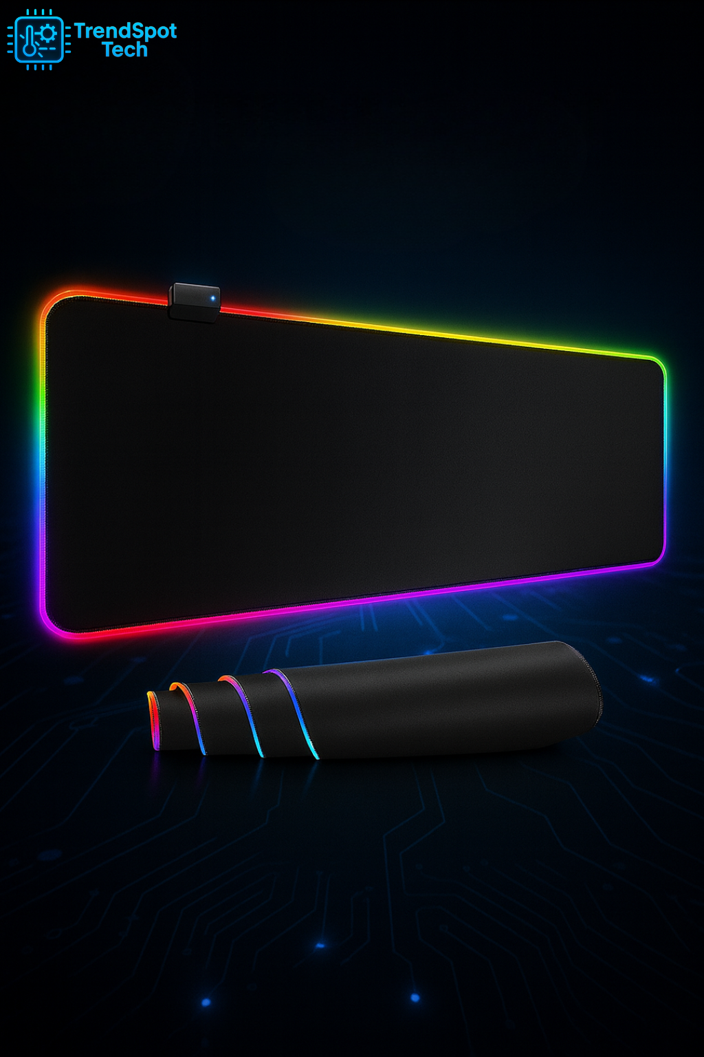 Luminous RGB Mouse Pad - Symphony LED Gaming Rubber Desk Mat
