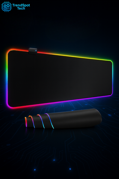 Luminous RGB Mouse Pad - Symphony LED Gaming Rubber Desk Mat